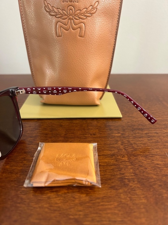 Red MCM Sunglasses ? in Padded Leather Carry Pouch? main image 5